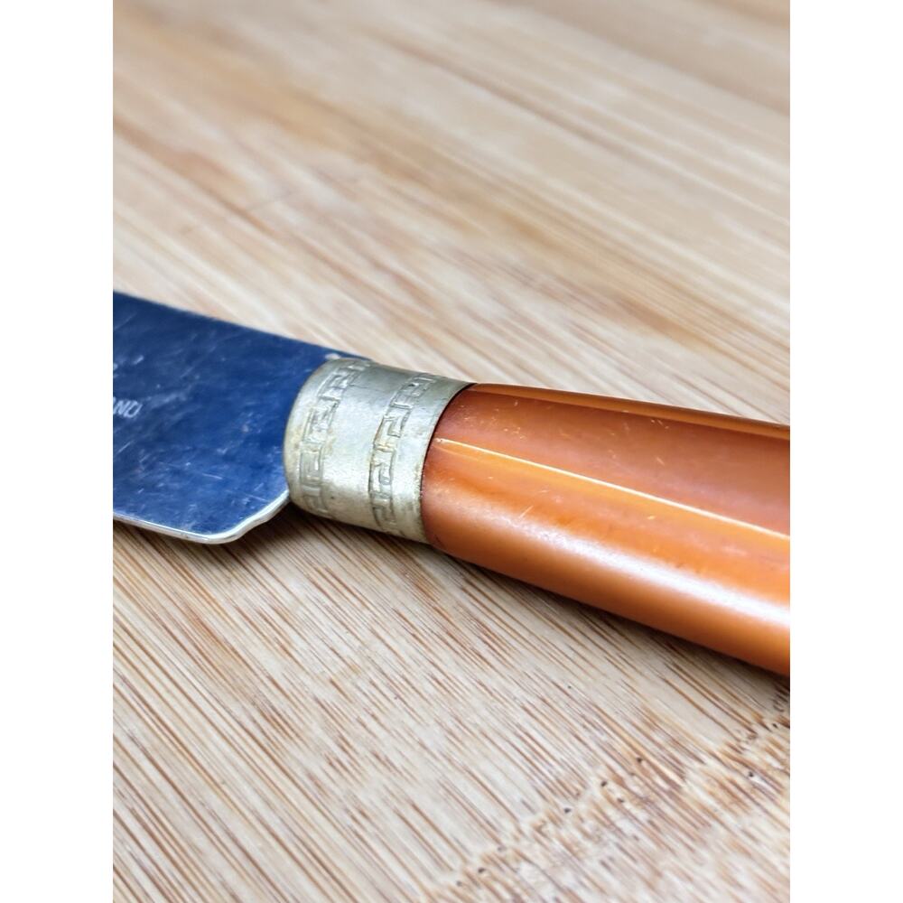 MCM Bakelite Marbled Carmel & Butterscotch Trav-L-Bar Bottle Opener - Picture 10 of 10